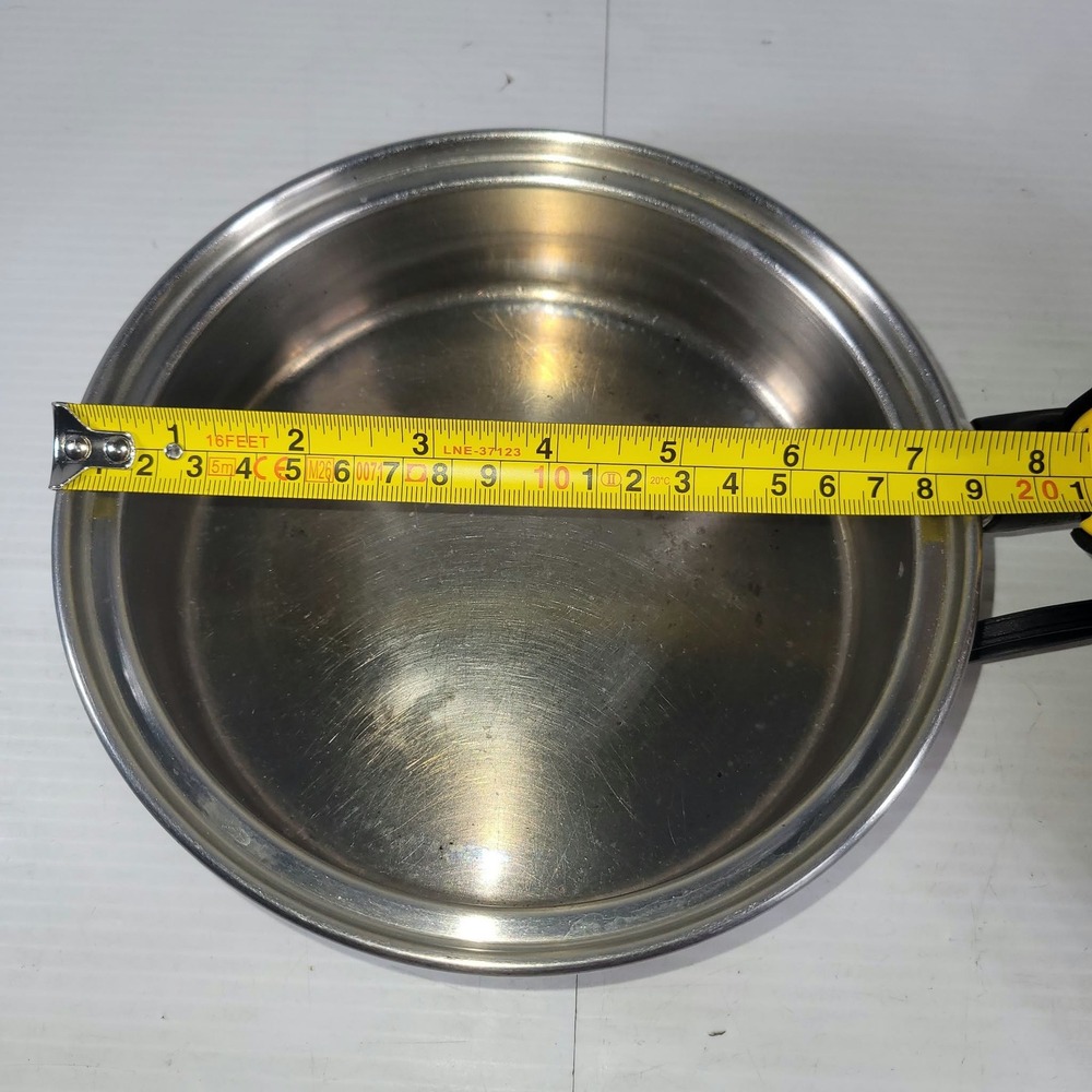 Townecraft Chef's Ware Skillet 7.5" T304 18-8 Stainless Steel Vintage NO LID - Picture 2 of 9